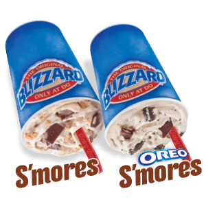 S'mores & Oreo S'mores Blizzard Treats