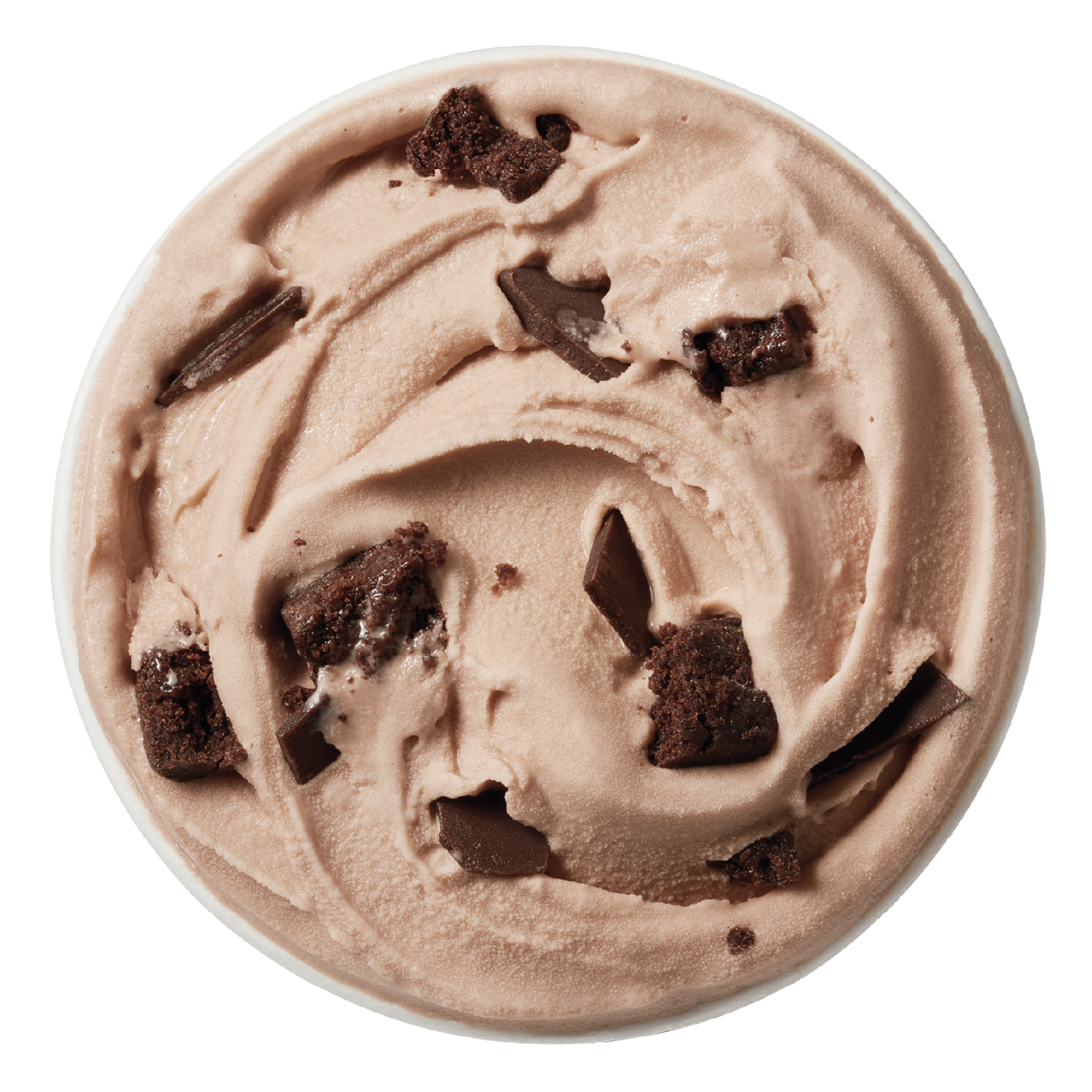 Chocolate brownie Blizzard with fudge and chunks