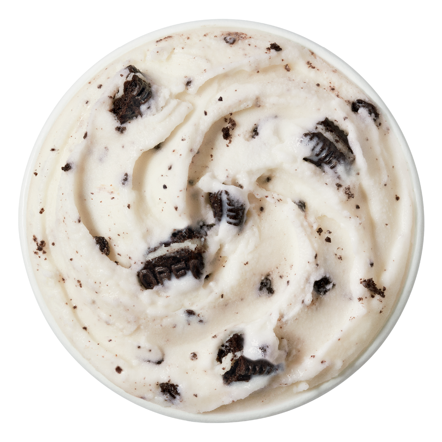 Oreo Blizzard with cookie pieces