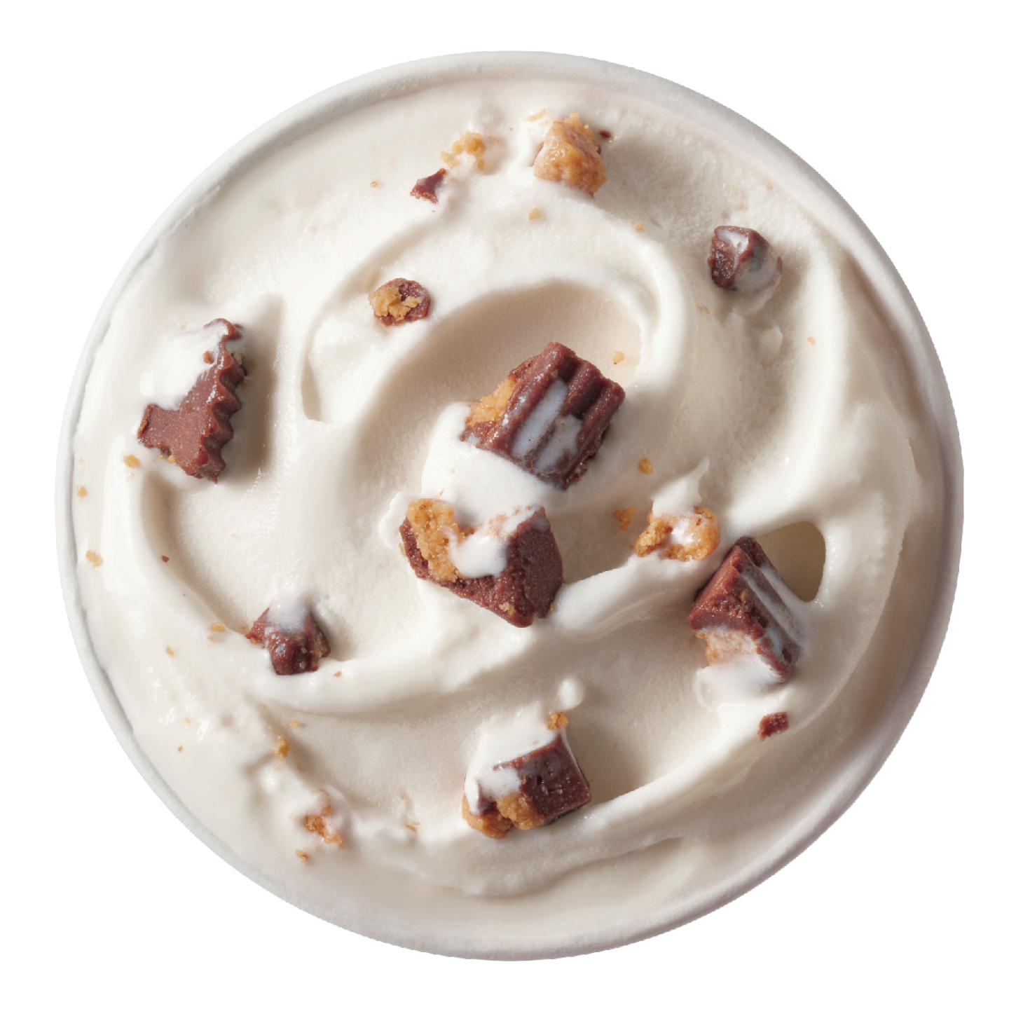 Peanut butter cup Blizzard with candy pieces