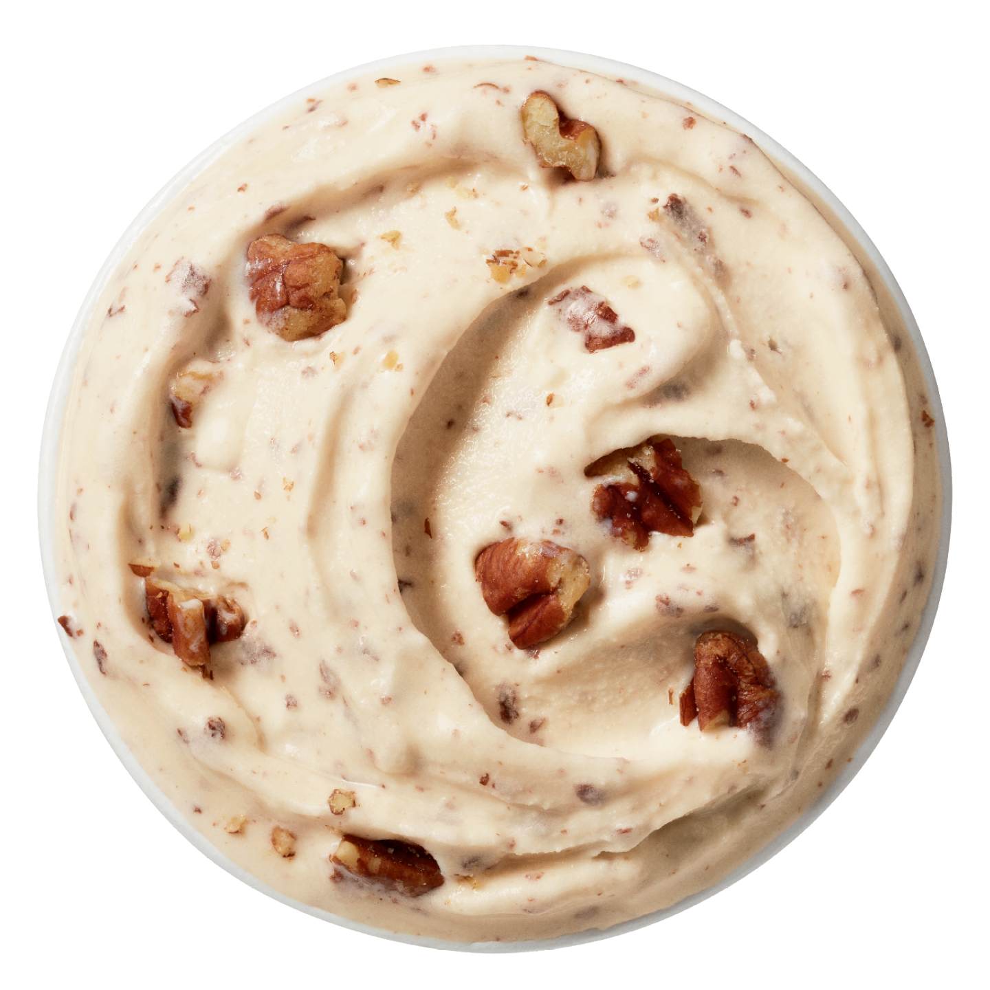 Pecan and caramel Blizzard with chocolate cone coating